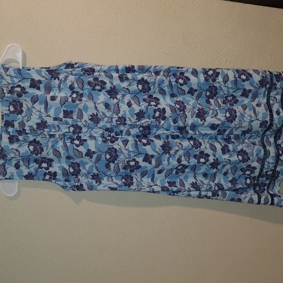 Blue Floral J Jill Midi Dress S - Picture 7 of 7